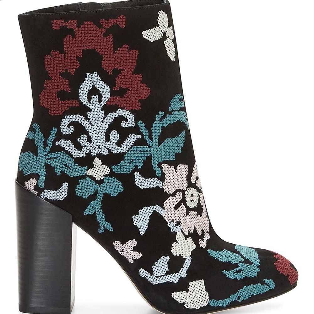 Rebecca Minkoff Bojana Embroidered Floral Booties